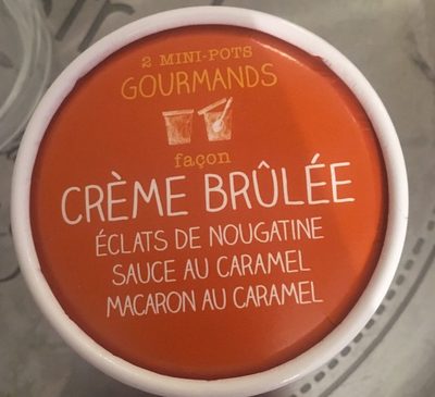 2 Mini-pots Glace Façon Crème Brûlée, Boîte De 200 Millilitres front packaging
