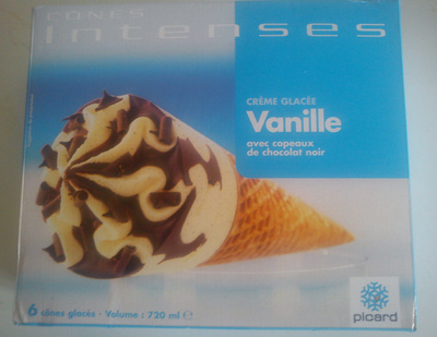 Cônes intenses crème glacée Vanille