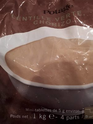 Potage Lentille Verte Chorizo