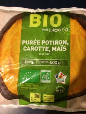 Purée potiron, carotte, maïs