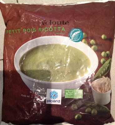 Velouté petits pois ricotta