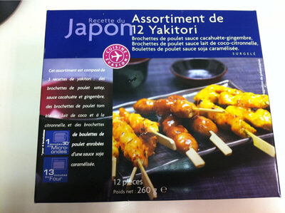 Assortiment De 12 Yakitori. Surgelé