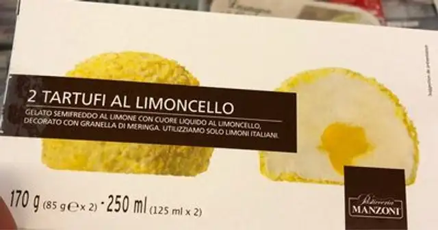 2 Tartufi al limoncello front packaging
