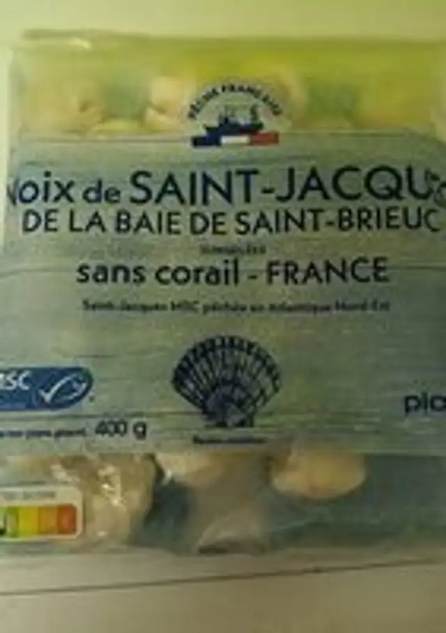 Noix de Saint Jacques de la baie de St Brieuc surgelés