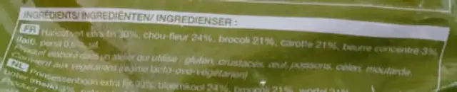 Poêlée à la bretonne ingredients label