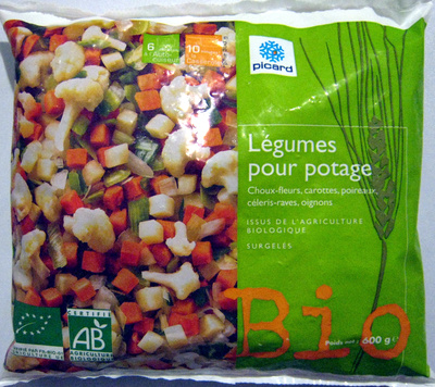Légumes pour potage bio surgelés Picard