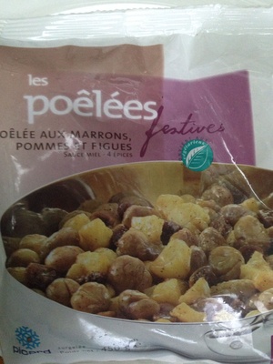 Poêlée aux marrons, pommes et figues, sauce miel - 4 épices