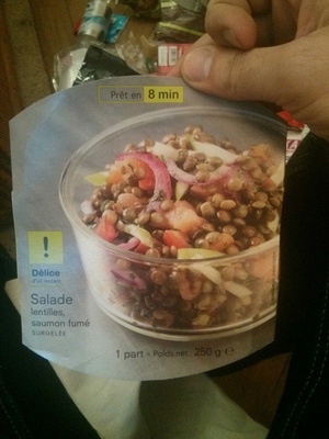 Snack now - Salade lentilles saumon fumé