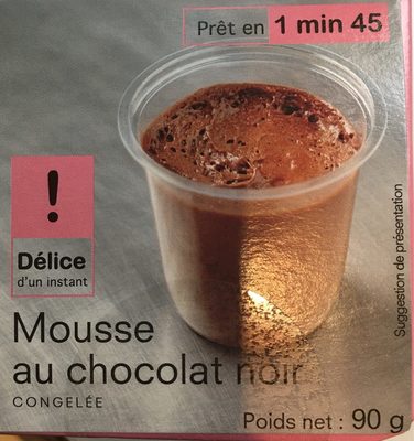 Mousse au chocolat noir front packaging