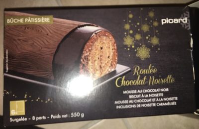Bûche patissière Roulée Chocolat-Noisette front packaging