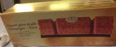 Dessert Glacé de Fête Champagne-Fraise