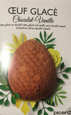 Oeuf glacé chocolat-vanille