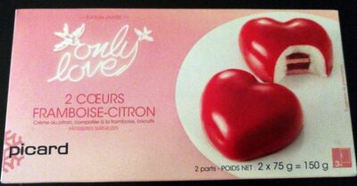 2 cœurs Framboise - Citron