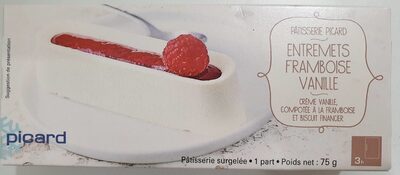 Entremets framboise vanille