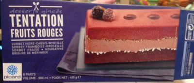 Tentation Fruits Rouges front packaging