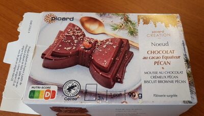 Nœud chocolat au cacao Equateur Pécan