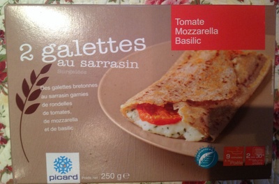 2 Galettes au Sarrasin Tomates Mozzarella Basilic
