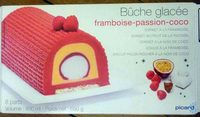 Bûche glacée framboise-passion-coco