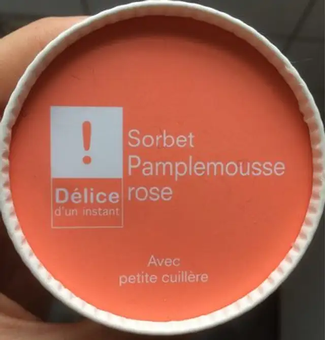 Sorbet pamplemousse rose front packaging