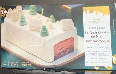 Buche glacée foret secrète de noël