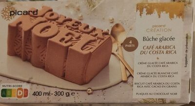 Bûche glacée café arabica du Costa Rica front packaging