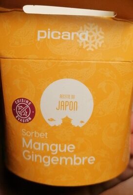 Sorbet mangue gingembre