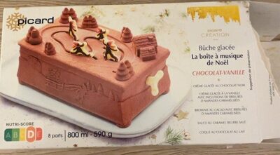 Bûche glacée, la boite à musique de noël