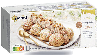 Bûche pâtissière façon Paris-Brest