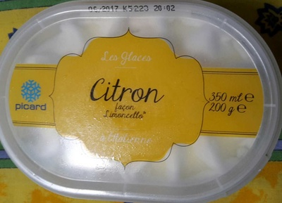 Glace à l'italienne - citron façon Limoncello