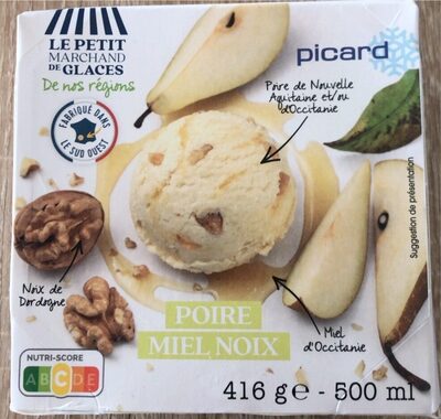 Sorbet Poire Miel Noix front packaging