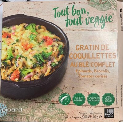 Gratin de coquilettes au blé complet