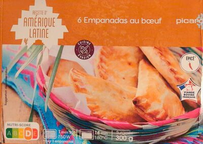 6 Empanadas au bœuf front packaging