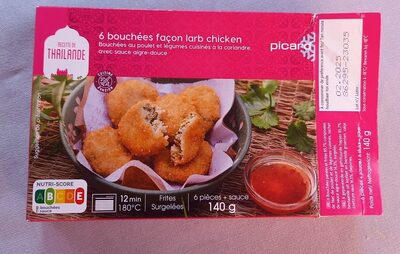 Bouchées façon larb chicken