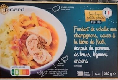 Fondant de volaille aux champignons