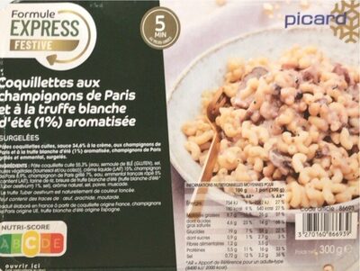 Coquillettes aux champignons de Paris et a la truffe