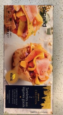 Tartelettes aux légumes glacés front packaging