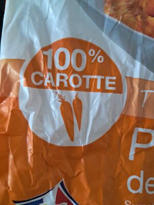 Purée de carottes sans résidu de pesticides ingredients label