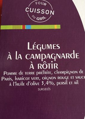 Légumes à la Campagnarde à Rôtir