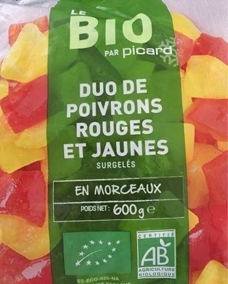 Duo de poivrons rouges et jaunes