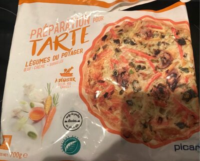 Préparation pour tarte - Légumes du potager front packaging