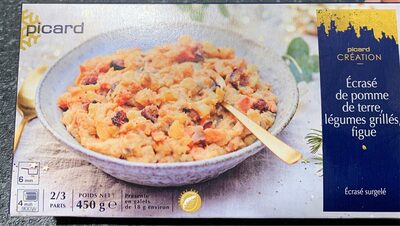 Ecrasé de pomme de terre, legumes grillés, figue