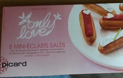 8 mini éclairs salés