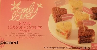 8 Mini Croque-cœurs Apéritifs