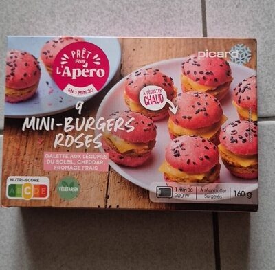 9 mini burgers roses