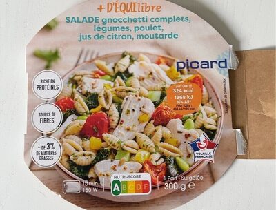 Salade gnocchetti complets légumes poulet