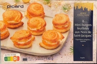8 Mini-burgers feuilletés aux Noix de Saint-Jacques
