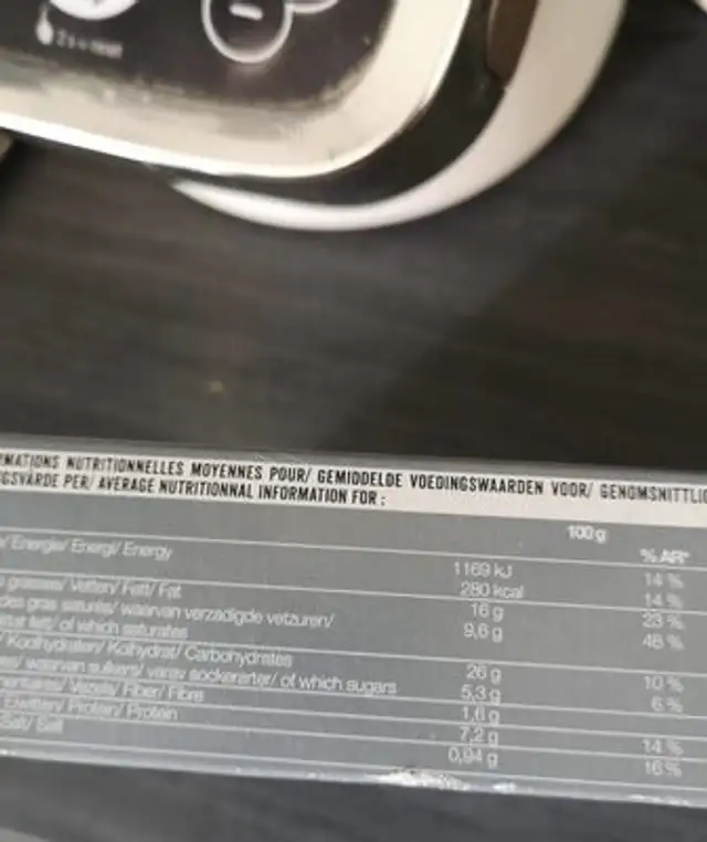 Trio de 24 Petits Fours nutrition facts table