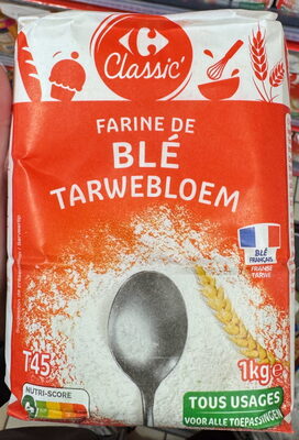 Farine de blé tous usages front packaging