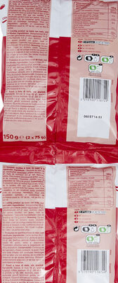 Craky cacahuète nutrition facts table