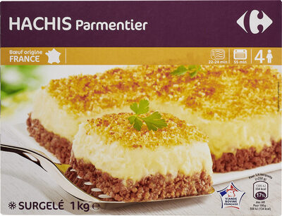 Hachis Parmentier gratiné à l'emmental